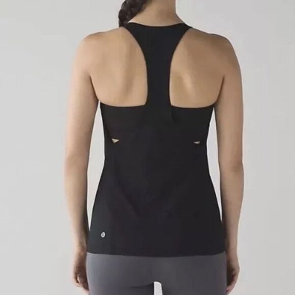 Lululemon Women’s Hit It Black Tank Top With build in bra size 8 - Picture 12 of 12